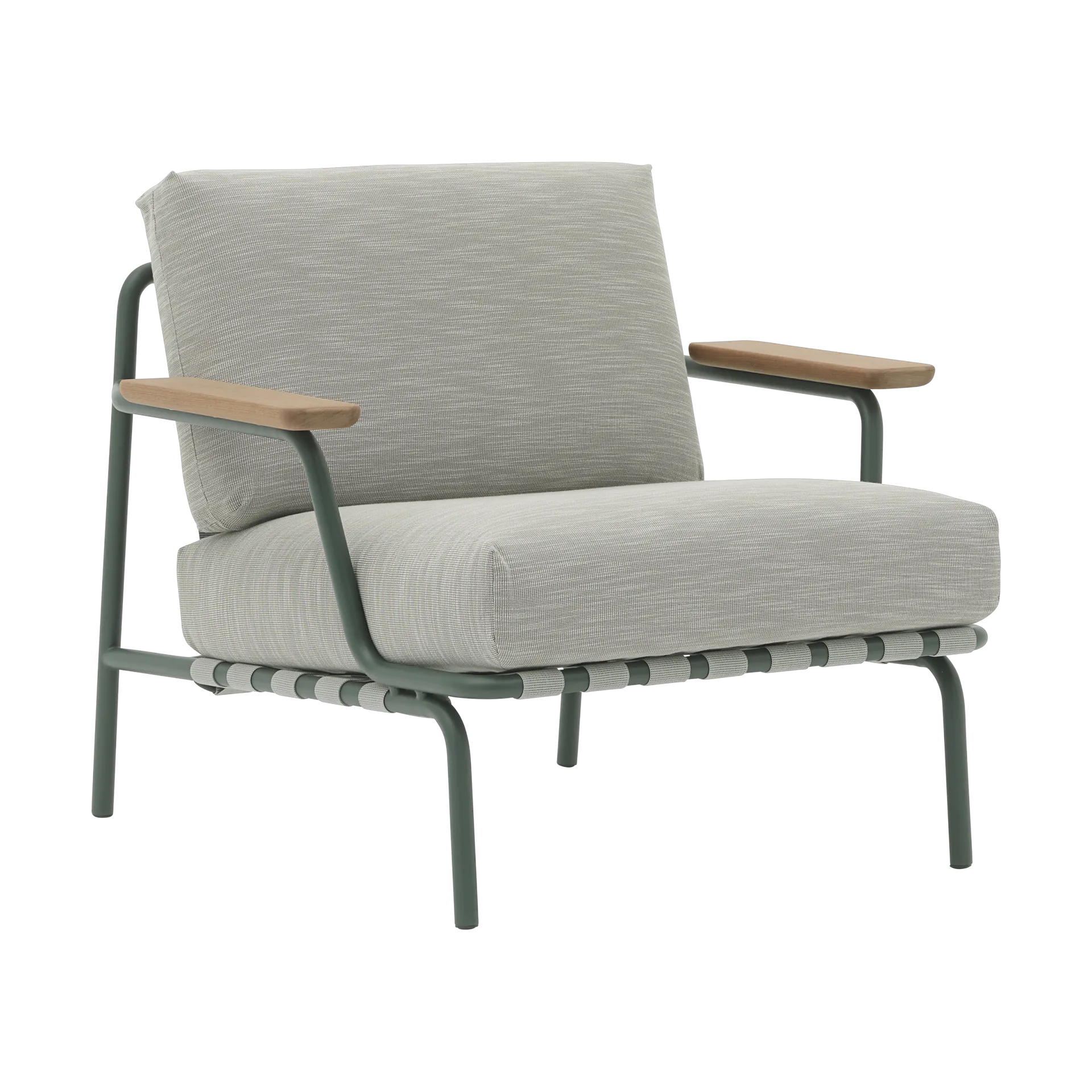 Settle lounge chair, Ribbed Weave 2 Dark green Muuto