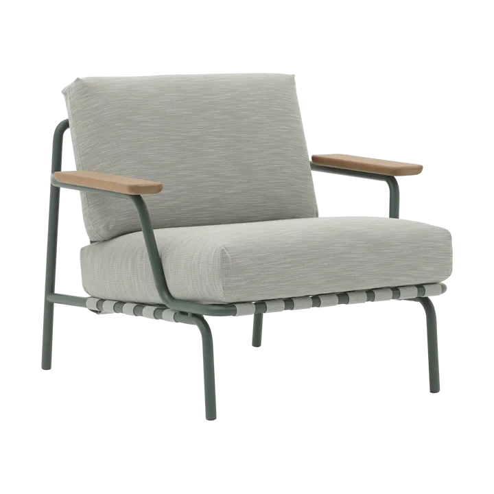 Settle lounge chair - Ribbed Weave 2 Dark green - Muuto