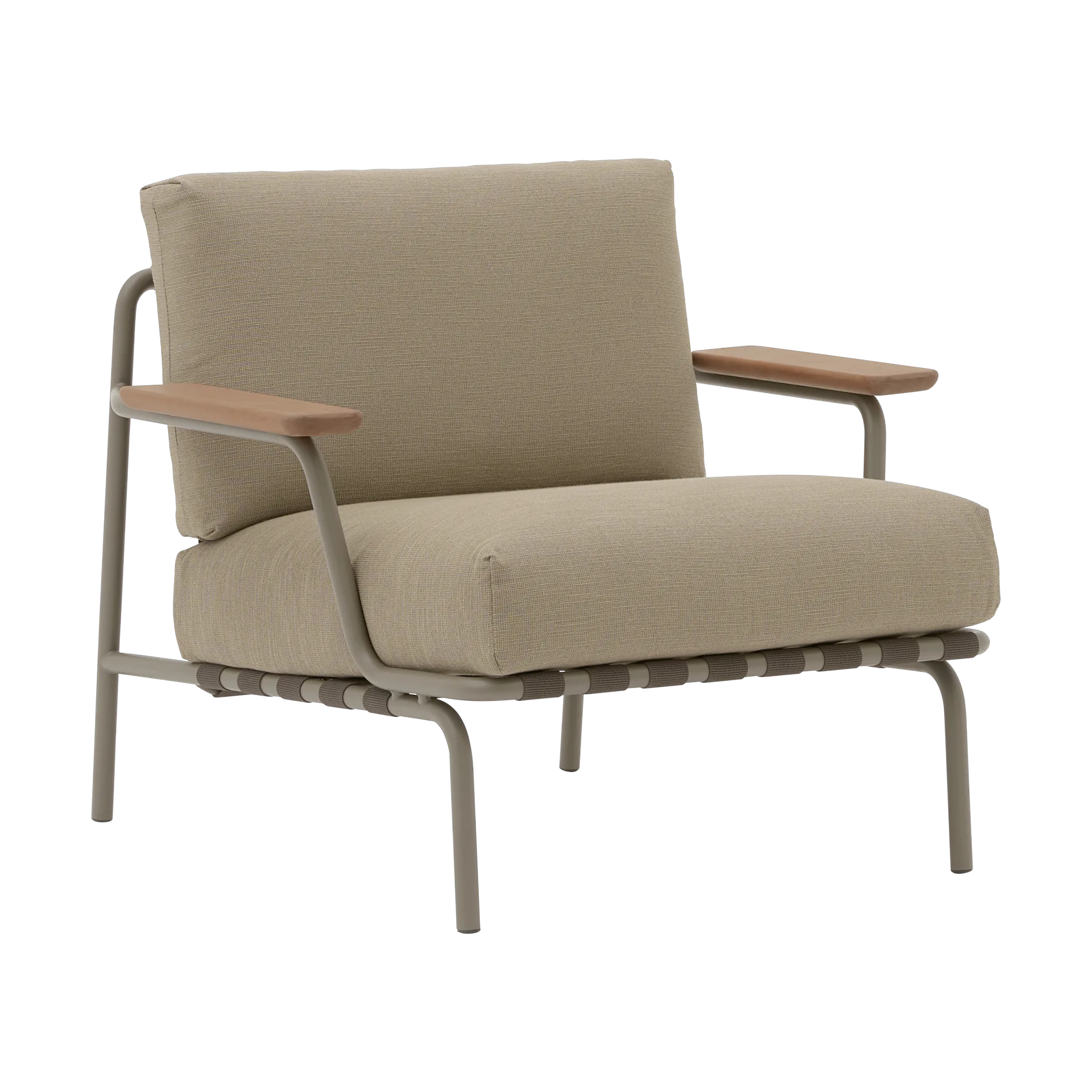 Settle lounge chair, Ribbed Weave 5 Taupe Muuto