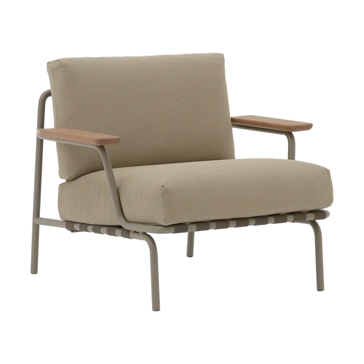Settle lounge chair - Ribbed Weave 5 Taupe - Muuto