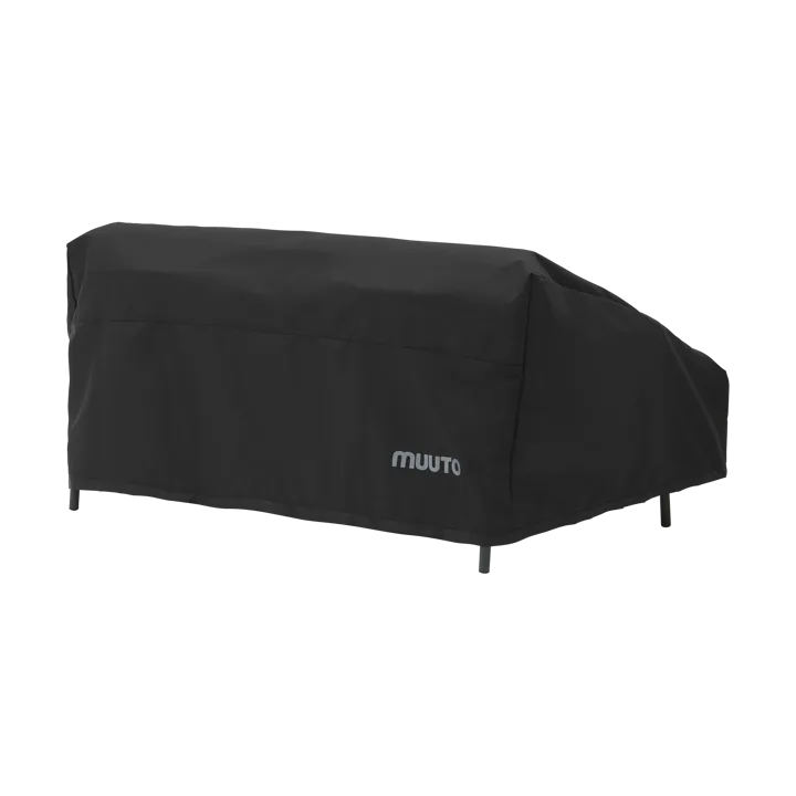 Settle Outdoor protective cover for 2-seater sofa - Black - Muuto