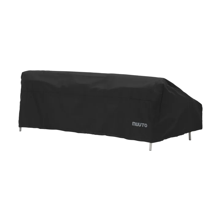 Settle Outdoor protective cover for 3-seater sofa - Black - Muuto