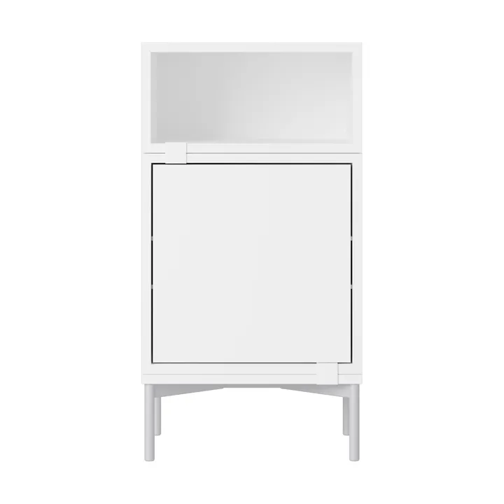 Stacked storage system bedside table configuration 2 - White - Muuto
