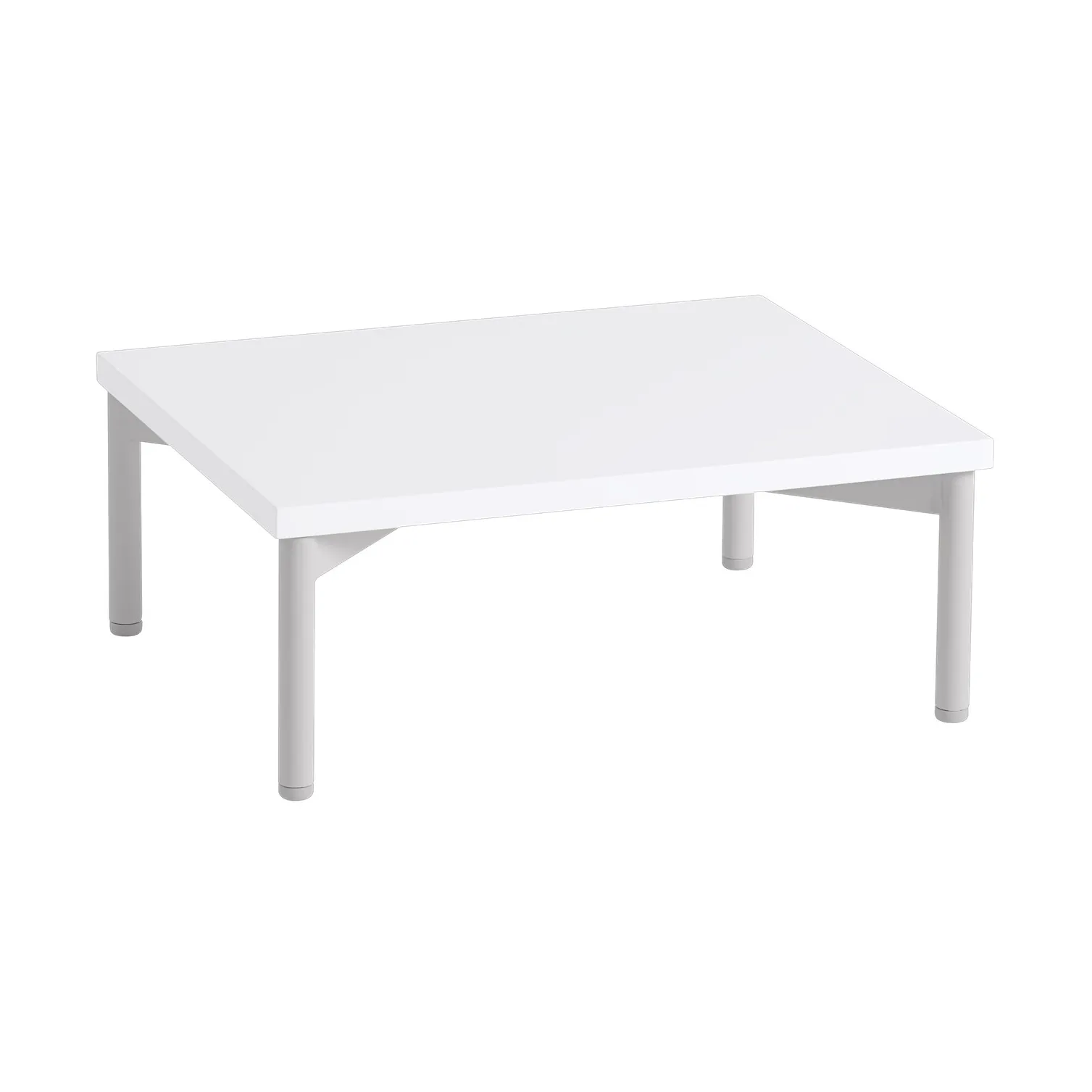 Stacked storage system podium tube base 43.5x35 cm, White-grey Muuto
