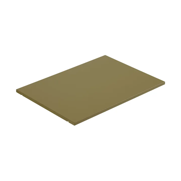 Stacked storage system shelf 39.7x28.7 - Brown green - Muuto