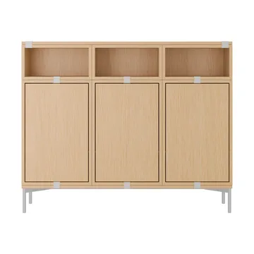 Stacked storage system Sideboard Configuration 3 - Oak - Muuto