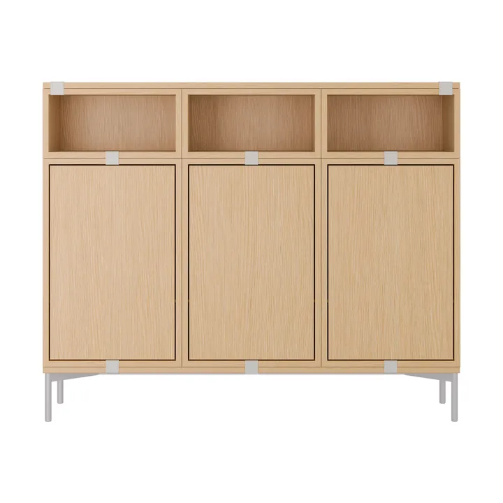 Stacked storage system Sideboard Configuration 3 - Oak - Muuto