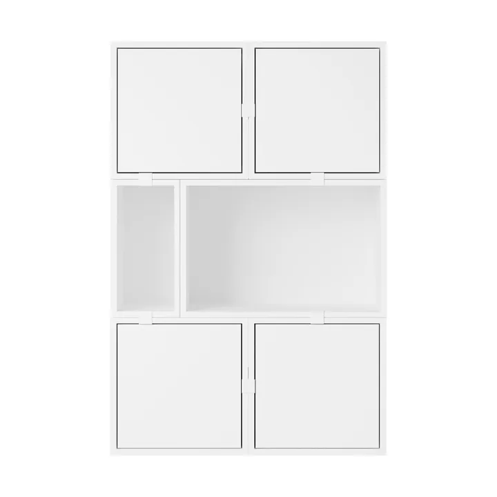 Stacked storage system sideboard configuration 4 - White - Muuto