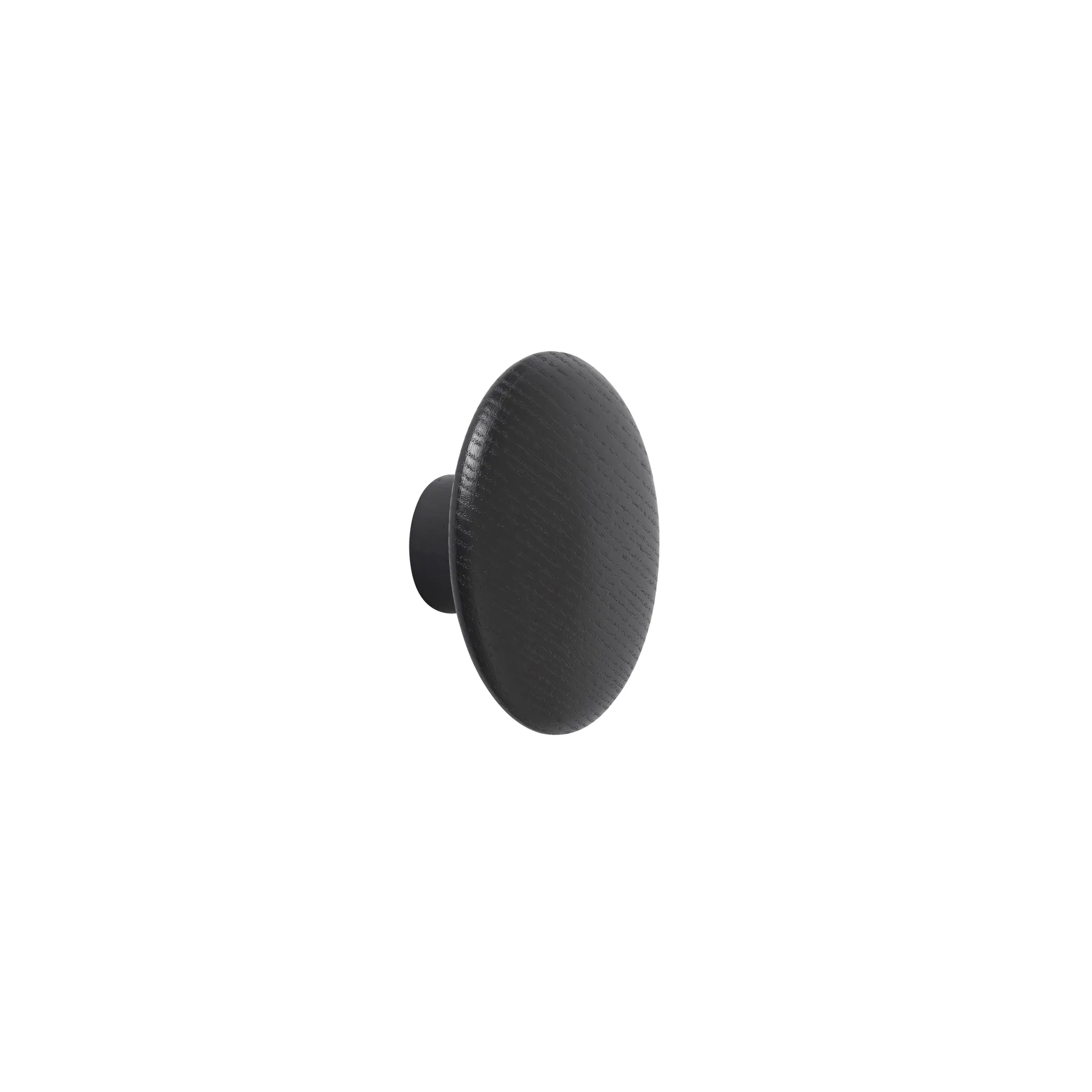 The Dots coat hook black, Ø6,5 cm Muuto