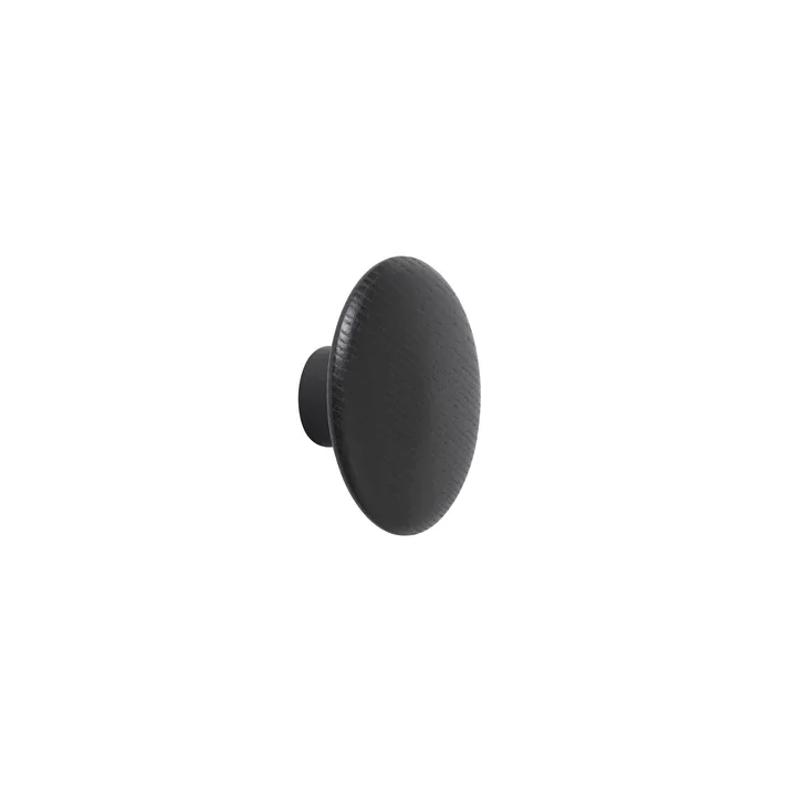 The Dots coat hook black - Ø6,5 cm - Muuto
