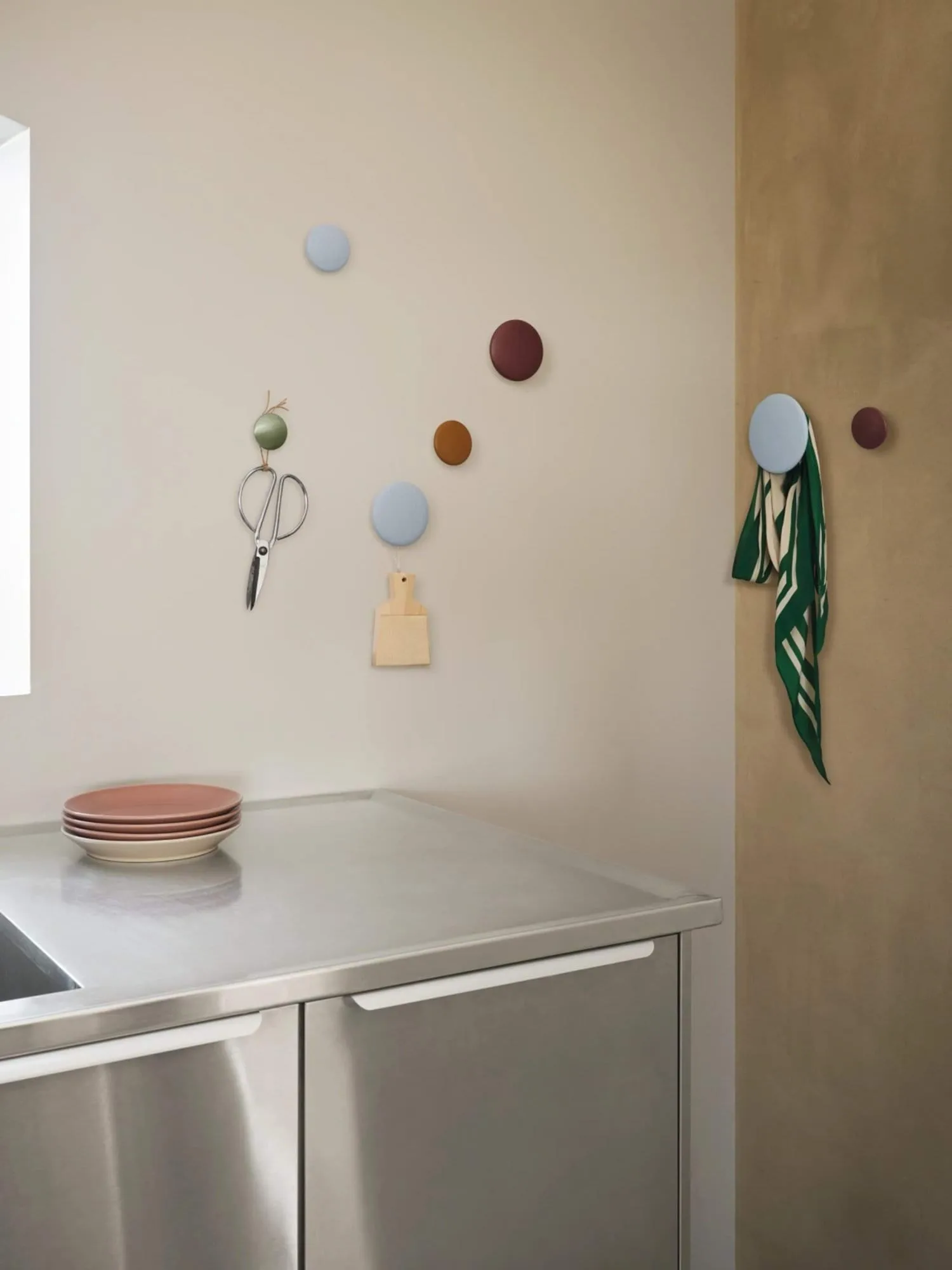 The Dots coat hooks, 5-pack, Black stained ash Muuto