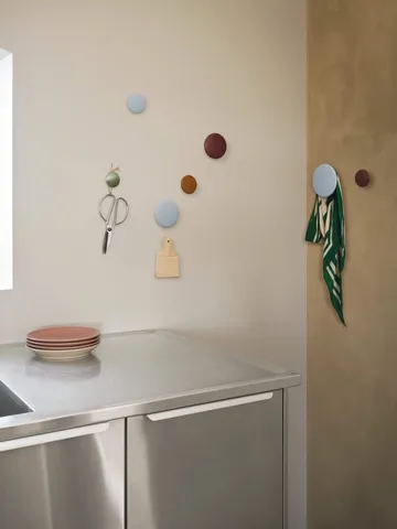 The Dots coat hooks, 5-pack - Black stained ash - Muuto