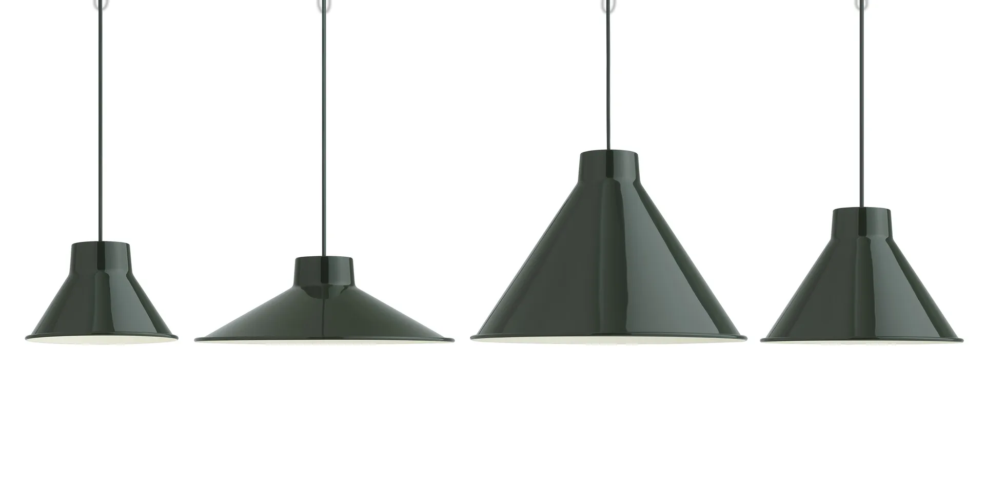 Top ceiling lamp Ø28 cm, Dark green Muuto