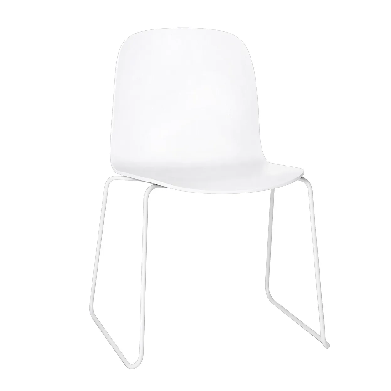 Visu chair sled base, White-white Muuto