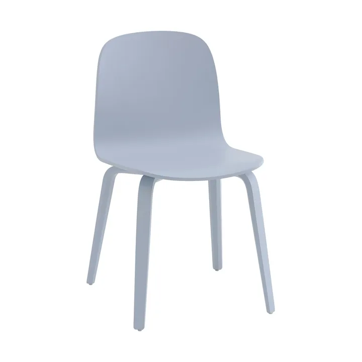 Visu chair wooden base - Light blue - Muuto