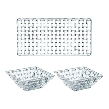 Bossa Nova serving set 3 pieces - clear - Nachtmann