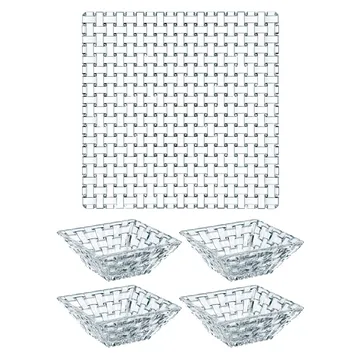 Bossa Nova serving set 5 pieces - clear - Nachtmann