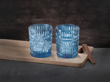Ethno Tumbler glass 30.4 cl 2-pack - Vintage blue - Nachtmann