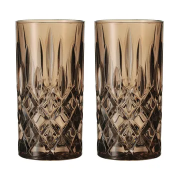 Noblesse Longdrink glass 39.5 cl 2-pack - Tobacco - Nachtmann