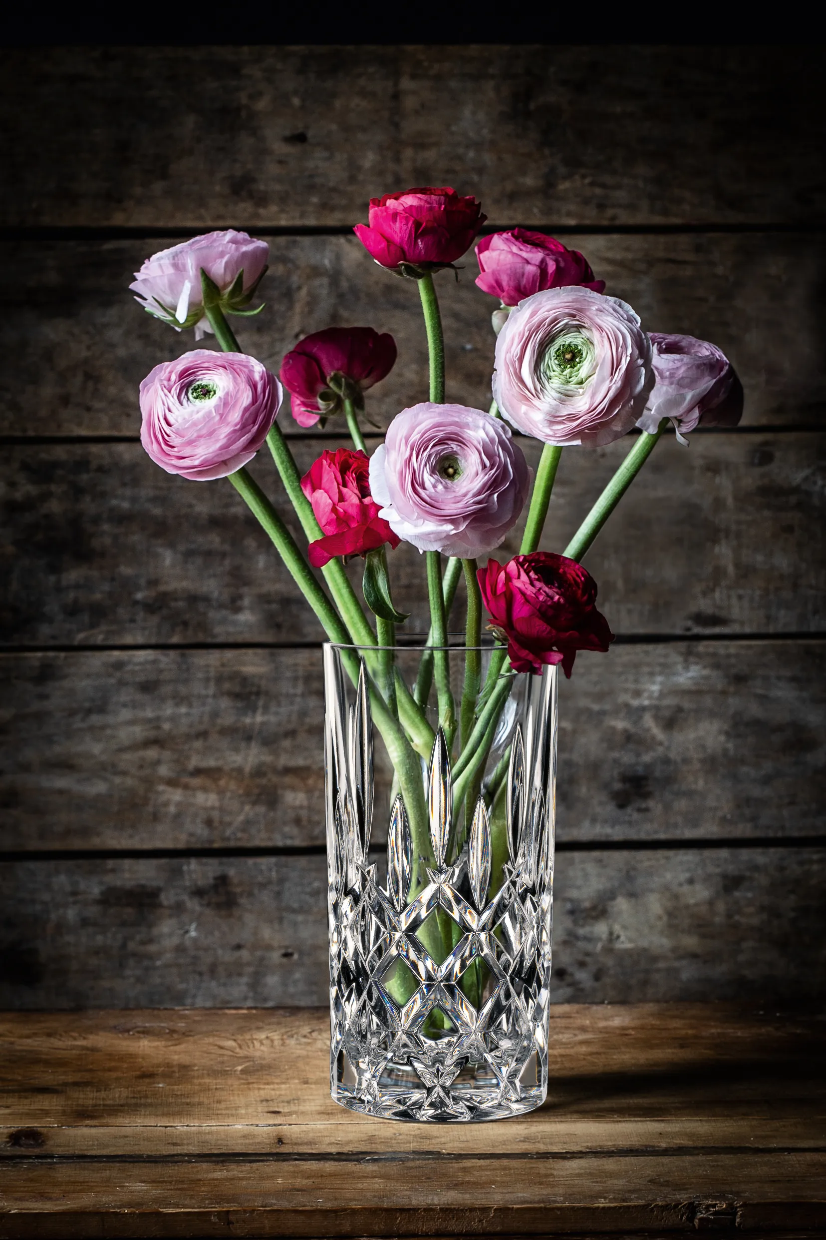 Noblesse vase, Crystal glass, 23 cm Nachtmann