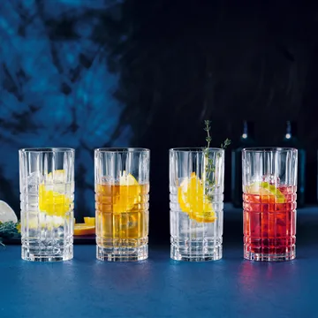 Square long drink glass 4-pack - 44 cl - Nachtmann