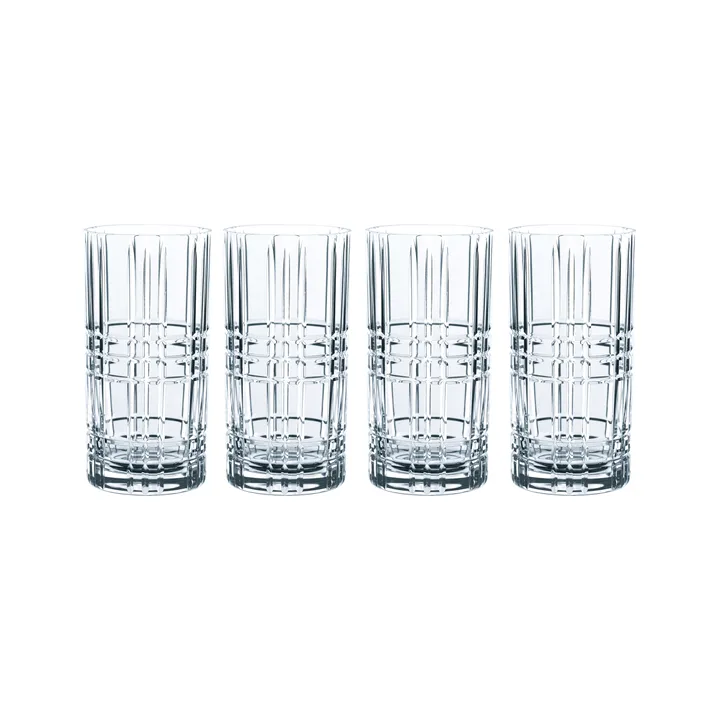 Square long drink glass 4-pack - 44 cl - Nachtmann