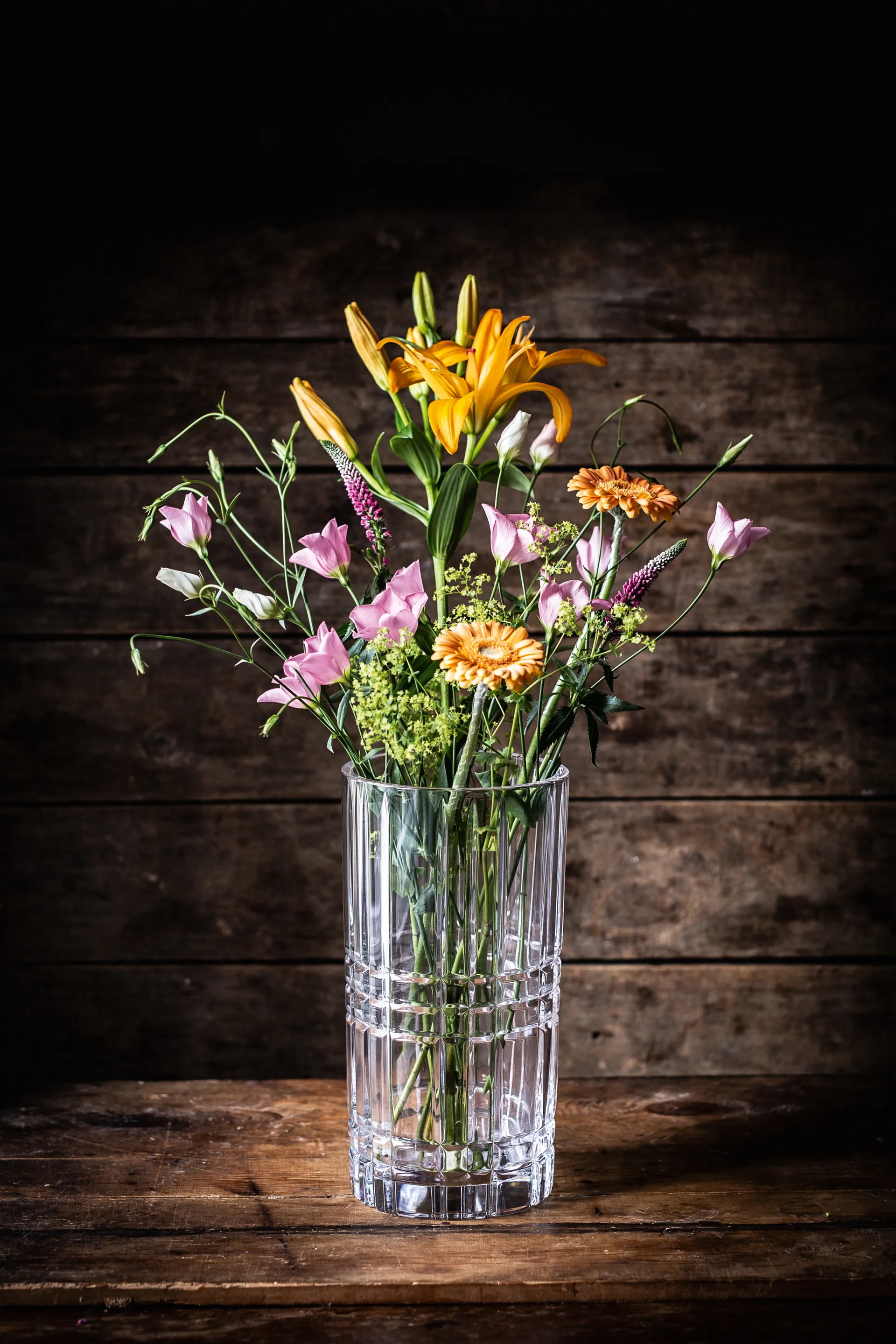 Square vase, Crystal glass, 28 cm Nachtmann