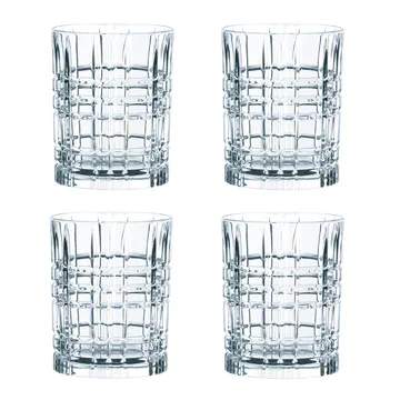 Square whisky glass 34 cl 4-pack - 34 cl - Nachtmann