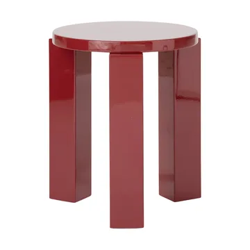 Atlas round stool - Burgundy, Ø36x44 cm - New Works