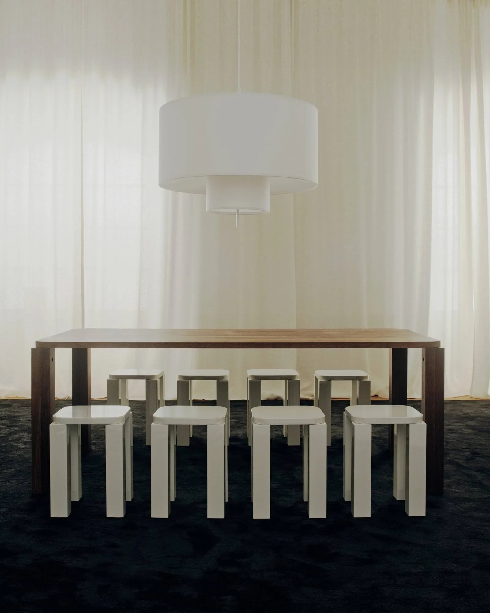 Atlas stool, Cream New Works