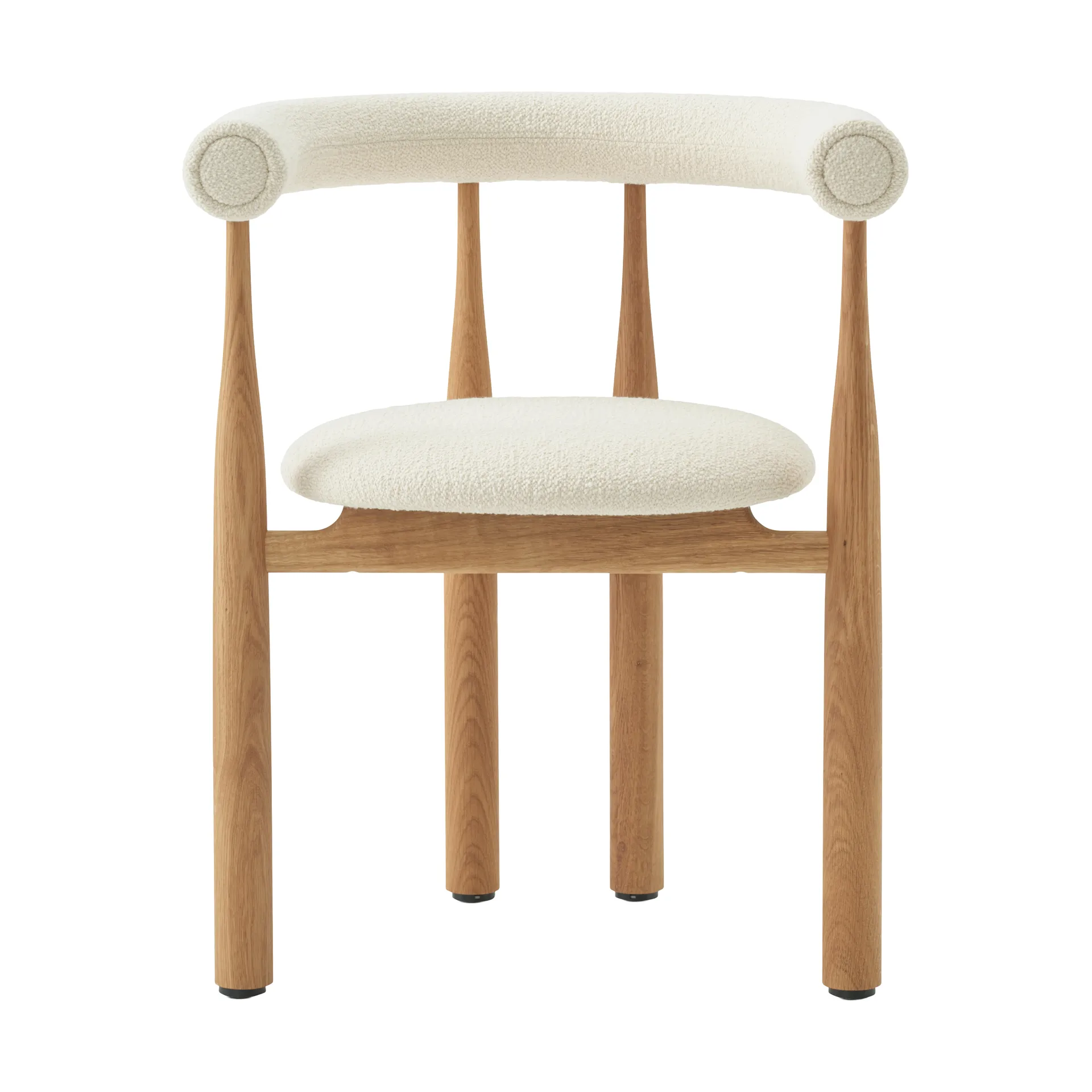 Bukowski upholstered armchair, Oak, Barnum Lana New Works