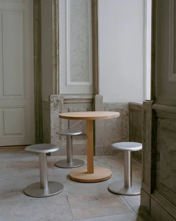 Coupe stool - Stainless steel, Ø40x46 cm - New Works