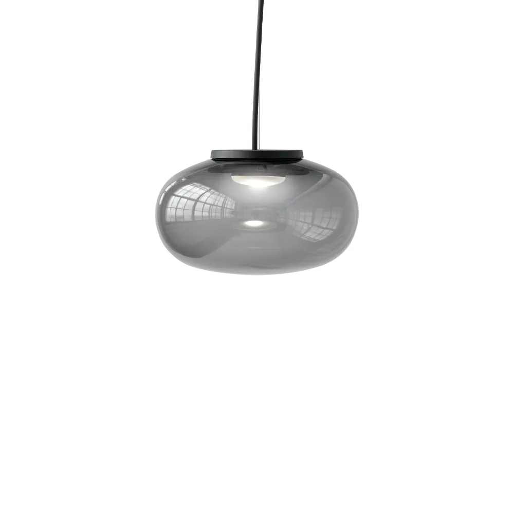 Karl-Johan Small pendant lamp Ø23 cm, Smoke grey New Works