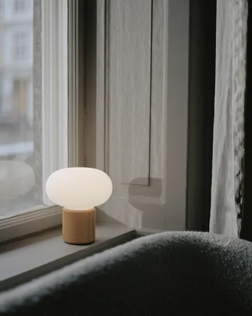 Karl-Johan table lamp portable - Ochre yellow - New Works
