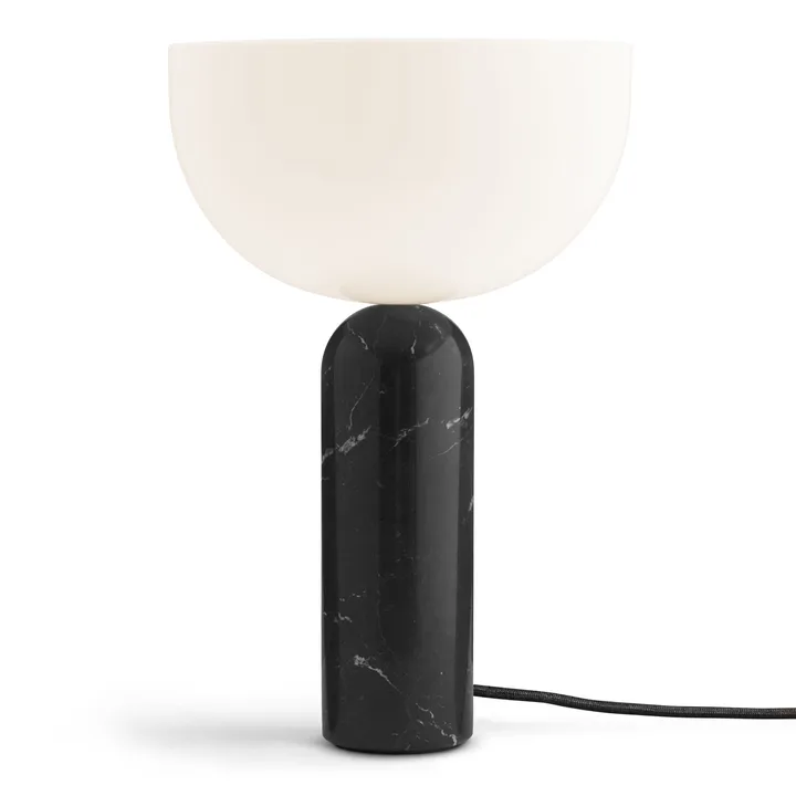 Kizu table lamp large - Black marble - New Works