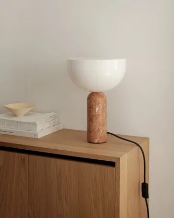 Kizu table lamp small - Breccia Pernice - New Works