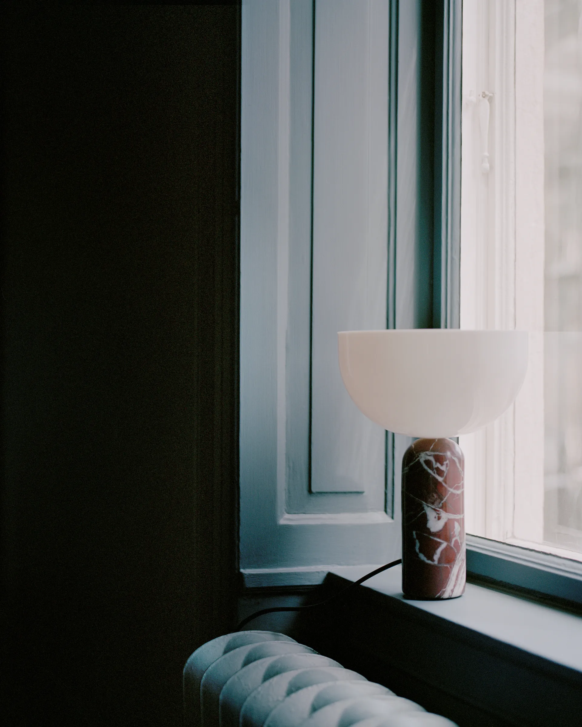 Kizu table lamp small, Rosso Levanto New Works