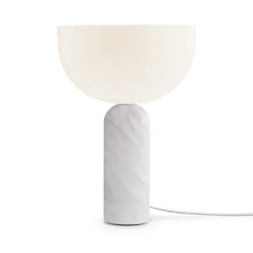 Kizu table lamp small - White marble - New Works