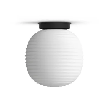Lantern ceiling lamp small - Frosted white opal glass - New Works