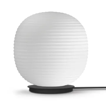 Lantern Globe floor lamp large - Frosted white opal glass - New Works