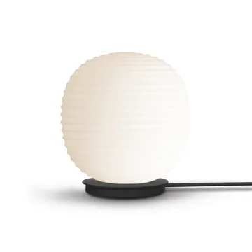 Lantern Globe table lamp small - Frosted white opal glass - New Works
