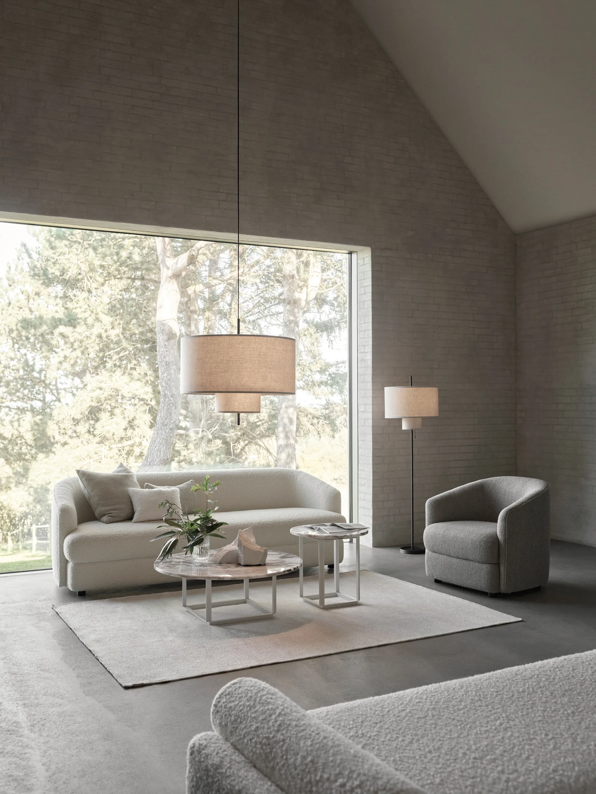 Margin floor lamp, Beige New Works