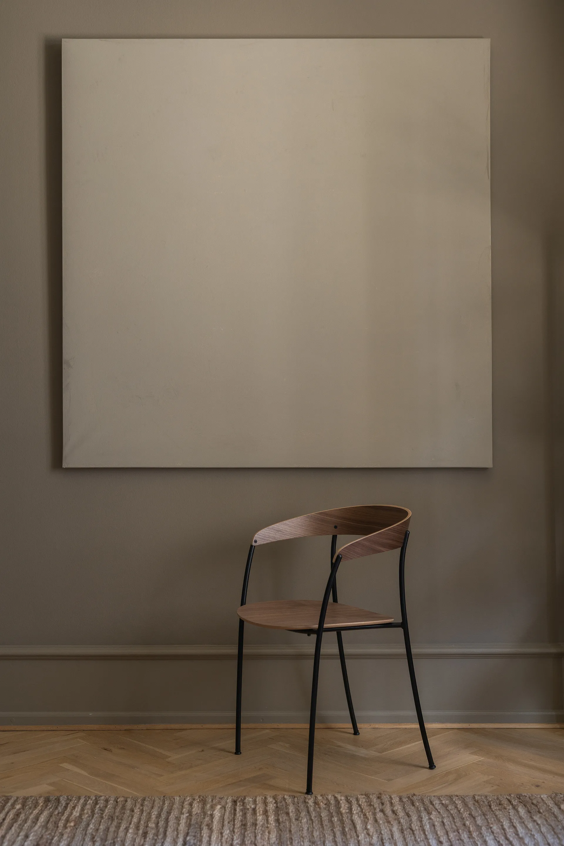 Missing armchair, Walnut New Works