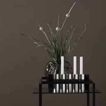 Ripply candle sticks - Stainless steel - New Works