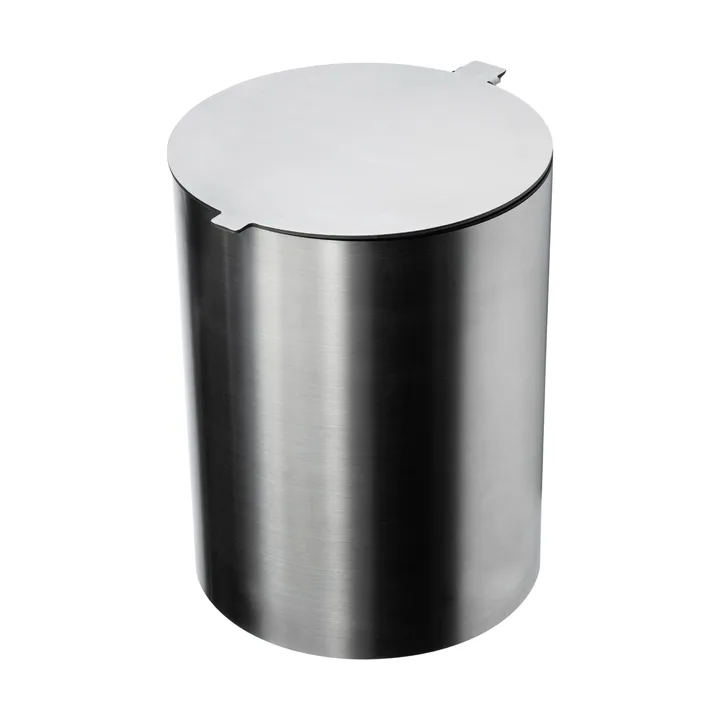 Nichba bathroom bin - Brushed stainless steel - Nichba