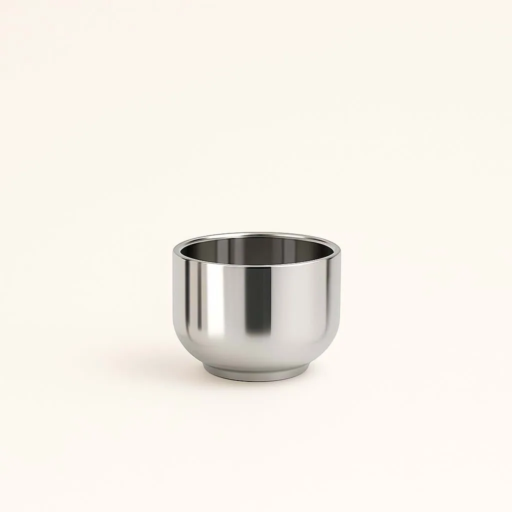 Nichba espresso cup, Stainless steel, Ø7 cm Nichba
