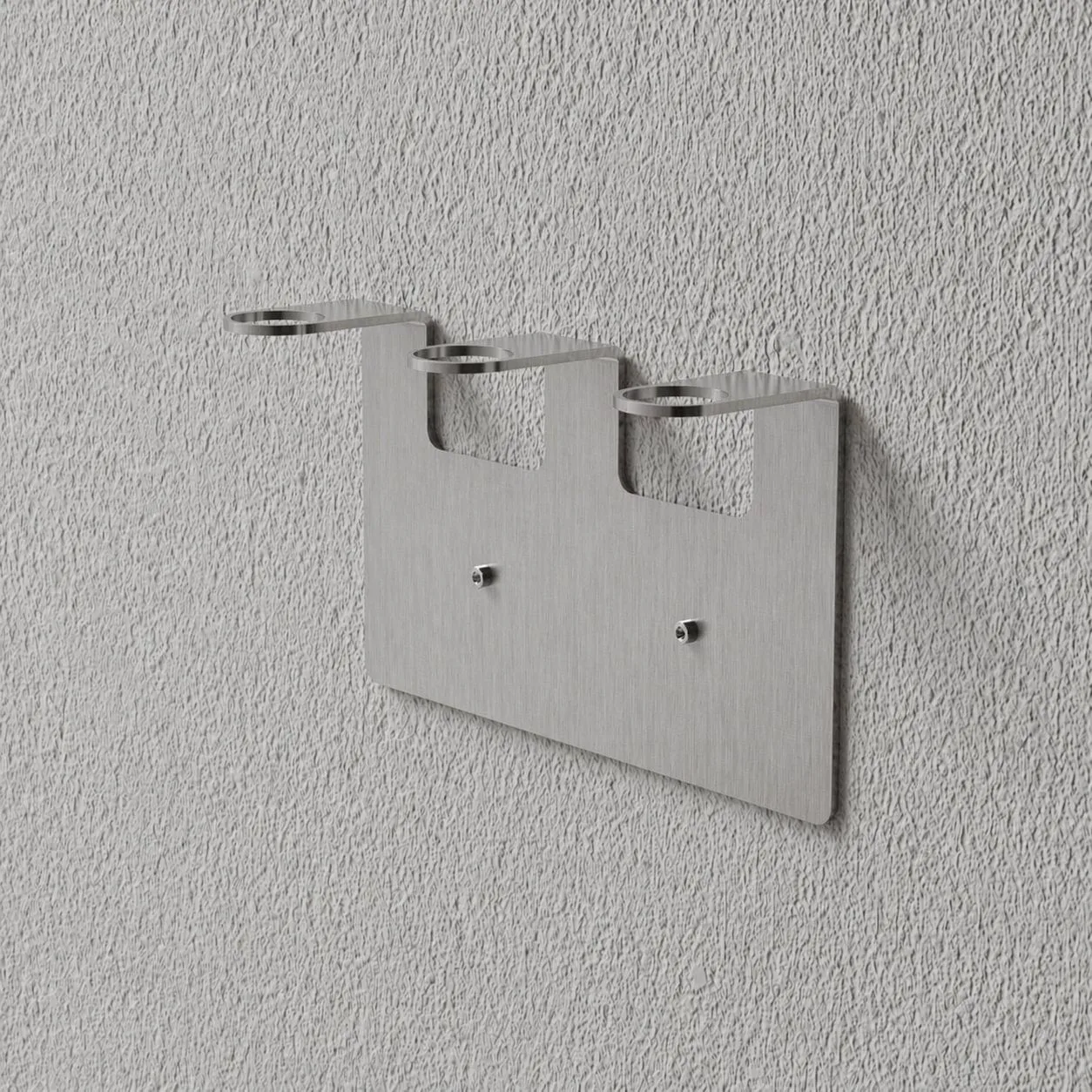Nichba soap holder, Brushed stainless steel, triple Nichba
