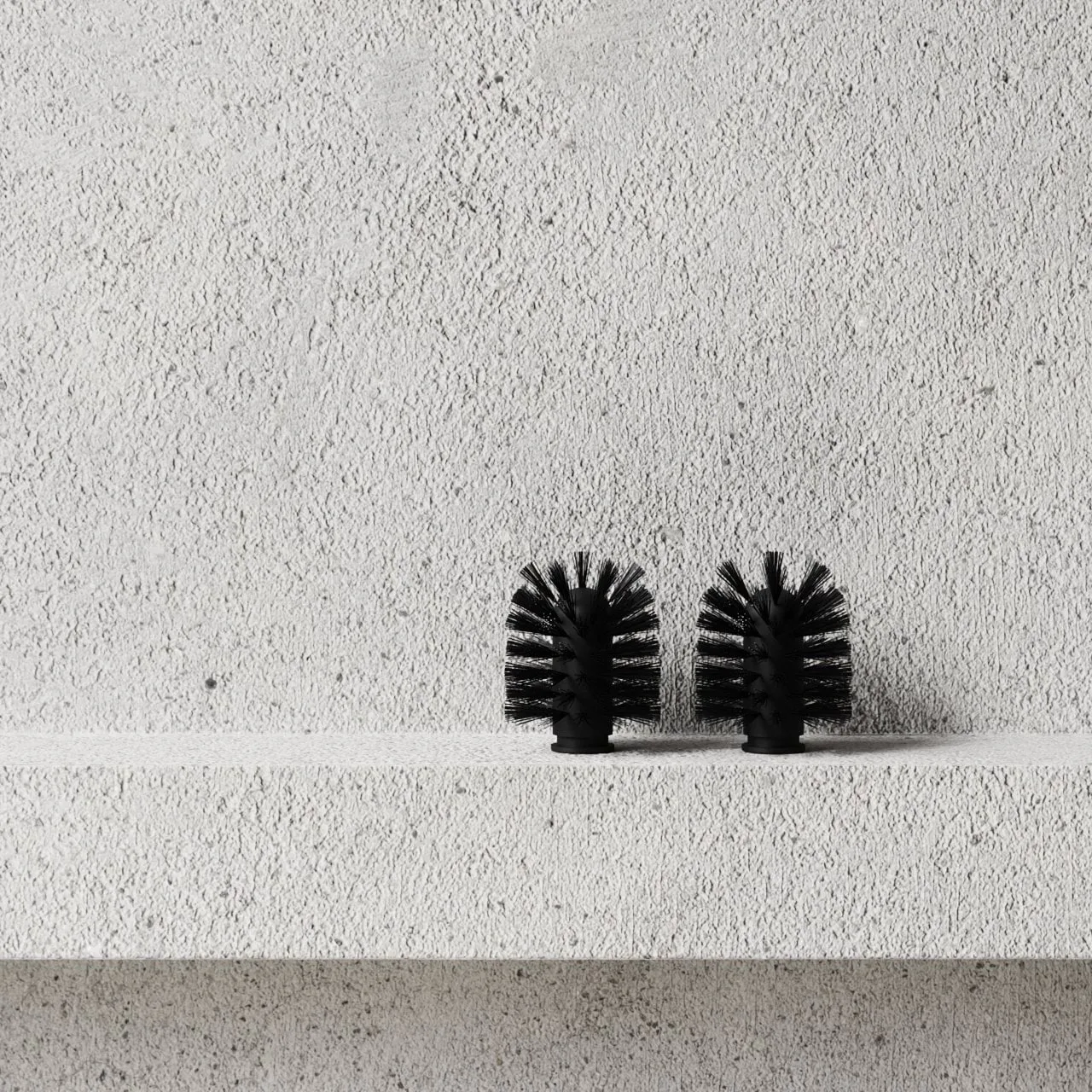 Nichba toilet brush head, Black, 2-pack Nichba