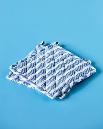 Chef oven mitts 2-pack - Blue - Nicolas Vahé