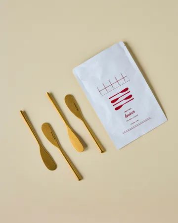 Nicolas Vahé butter knife 4-pack - Antique gold finish - Nicolas Vahé